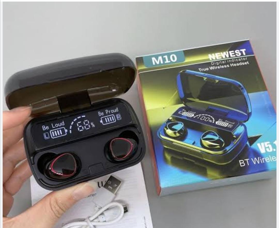 ORANGLES M10 TWS Bluetooth 5.2 Earbuds – Black Digital Display - product in spotlight - highlighting key features - Image 1453 of 10 | crafted for beginners | Genuine M10 TWS Bluetooth 5.2 Earbuds – Black Digital Display Columbus | Free Shipping ORANGLES